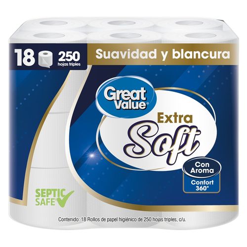 Papel Higienico Great Value 2ply 18 Ea