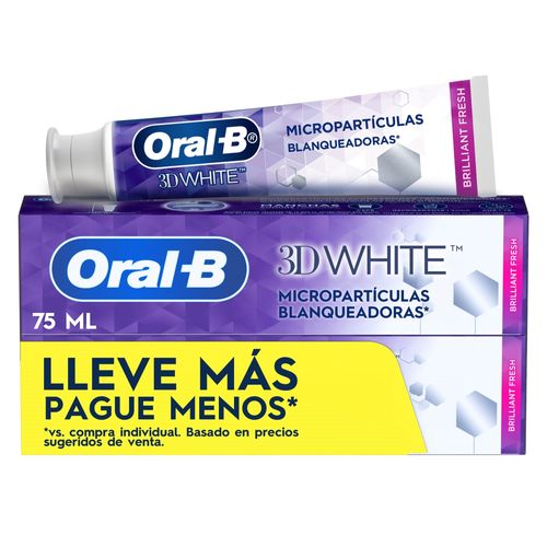 Pastas Dentales Oral-B 3D White Brilliant Fresh 75 ml (100 g) 2 Pack - 150ml