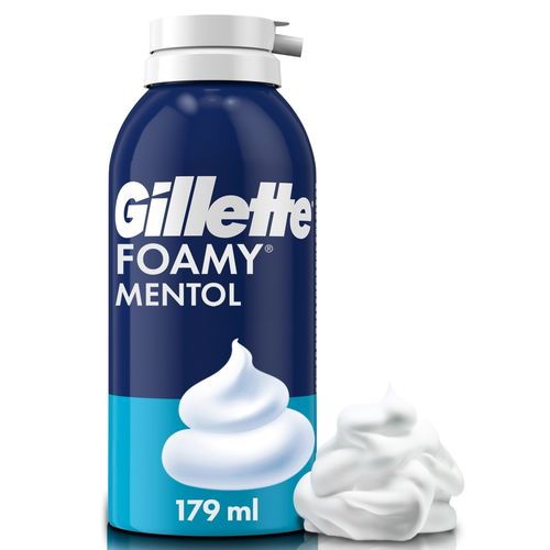 Espuma para rasurar Gillette Foamy Mentol, 179mL