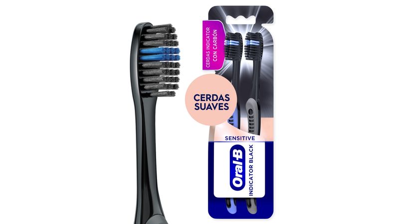 Comprar Cepillo Dental Oral-B Indicator Black Charcoal Suave