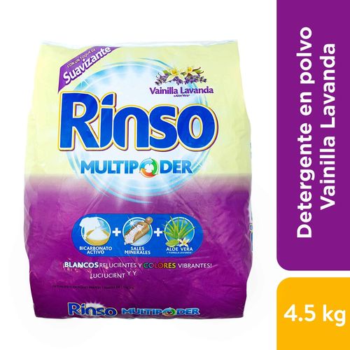 Detergente Rinso Vainilla Suave 4.5 kg