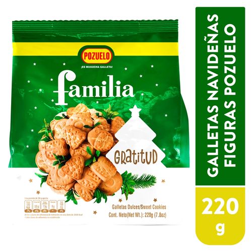 Galleta Pozuelo Famila Bolsa Navidad - 220g