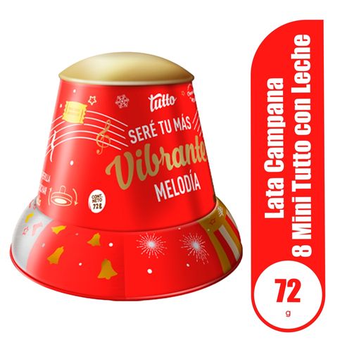 Chocolate Tutto Lata campana musical navidad - 72 g