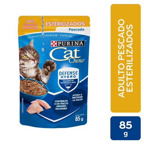Alimento Gato Marca Purina Cat Chow Defense Hydro Esterilizados Pescado 85g