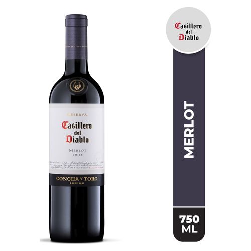 Vino Tinto Casillero Del Diablo, Merlot - 750ml