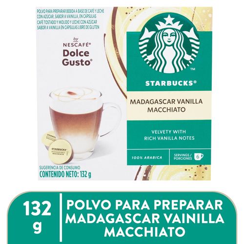 Cafe Starbucks Vainilla Mac Capsulas - 132gr