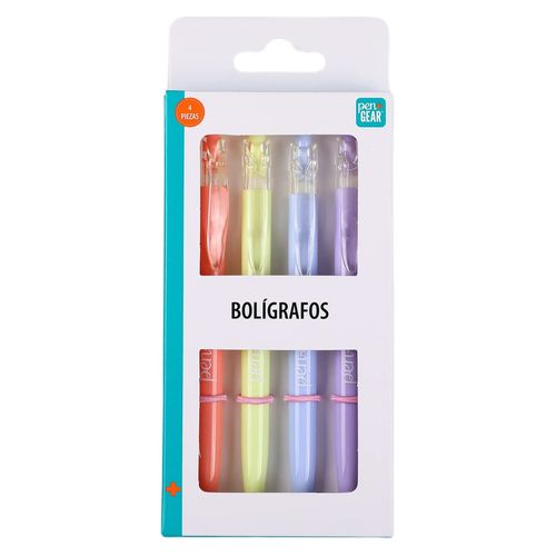 Bolígrafos Pen + Gear tinta color negra - 4 Pzas