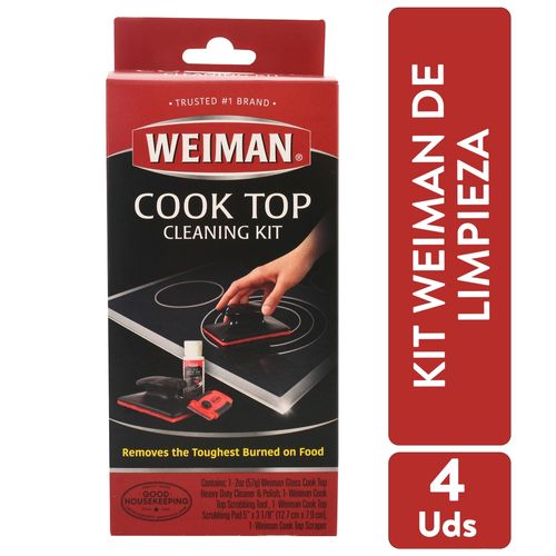 Limpiador Weiman Kit para Cocina Vidrios y Céramicas- 4 Unidades