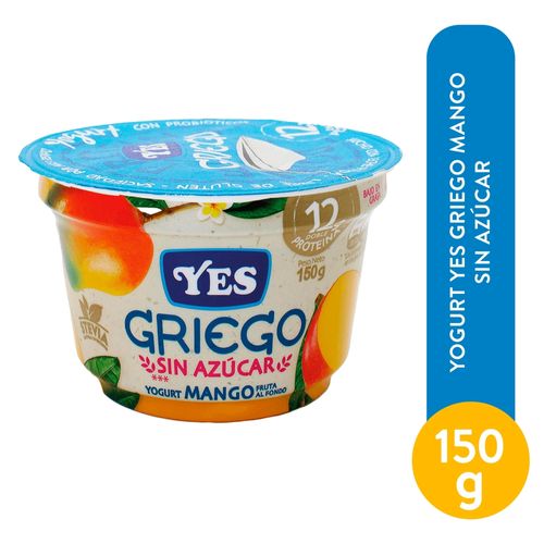 Yogurt Yes Griego, Mango Sin Azúcar - 150g