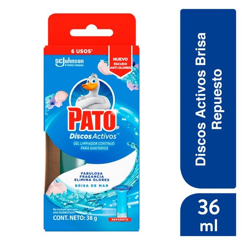 Discos  Pato Baños  Activos Brisa De Mar Repuesto - 36 ml