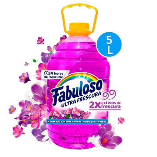 Desinfectante Multiusos Fabuloso Frescura Activa Antibacterial Lavanda - 5Lt