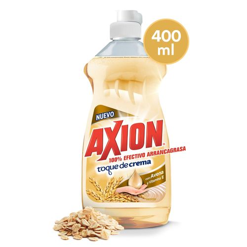 Lavaplatos Líquido Axion  Avena Y Con Vitamina E, Arrancagrasa - 400ml