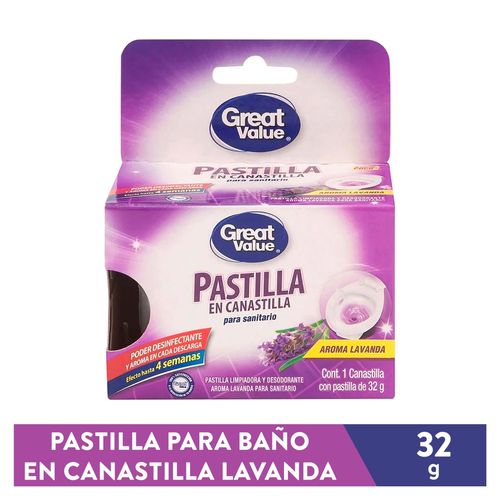 Pastilla Para Inodoro Marca Great Value - 32 g