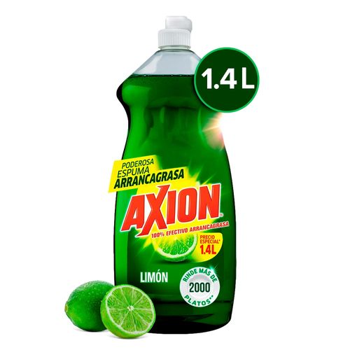 Detergente Axion Lavatrastes Líquido Limón - 1.4 L