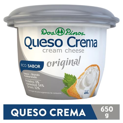 Queso Dos Pinos Crema Tipo America - 650Gr