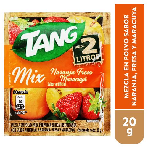 Bebida En Polvo Tang Sabor Naranja Fresa Maracuyá -20g