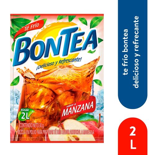 Bebida polvo Bontea, té frío sabor manzana -30g