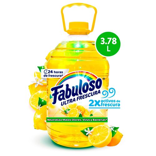 Desinfectante Antibacterial Fabuloso Frescura Activa Limón Refrescante -  1gal