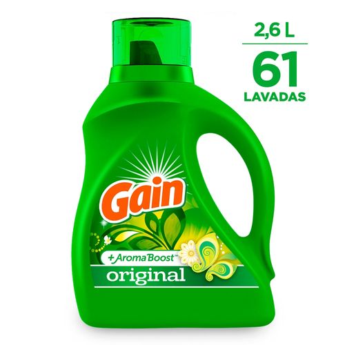 Detergente Gain Líquido Original 61 Lavadas - 2.6 L