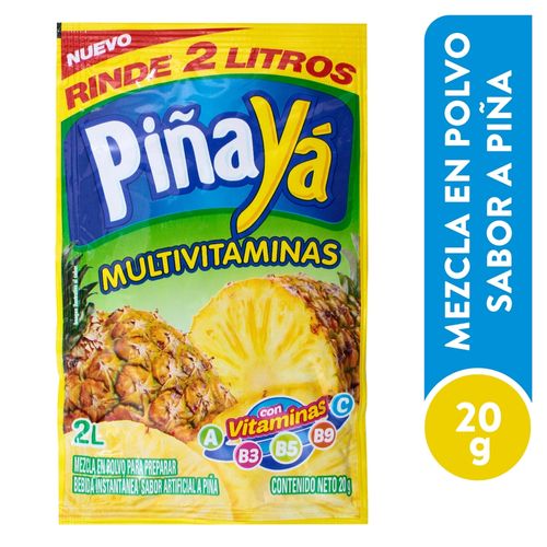 Bebida En Polvo Ya Piña 18gr