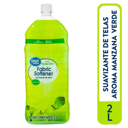 Suavizante Marca Great Value Aroma Manzana Verde - 2000 ml