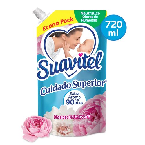 Suavizante De Telas Suavitel Cuidado Superior Fresca Primavera Doypack -  720ml