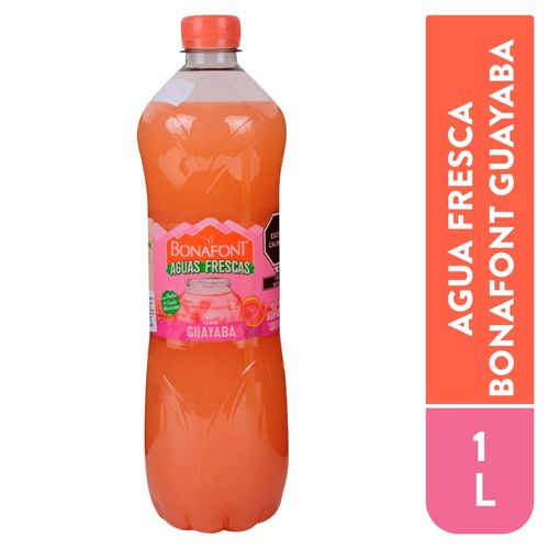 Agua Fresca Bonafont Con Sabor A Guayaba - 1000ml