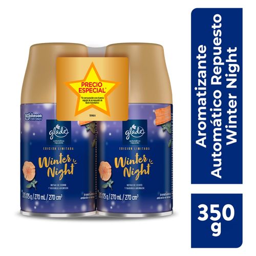 Aerosol Glade ® Automatico Edición Limitada Winter Night - 350 g