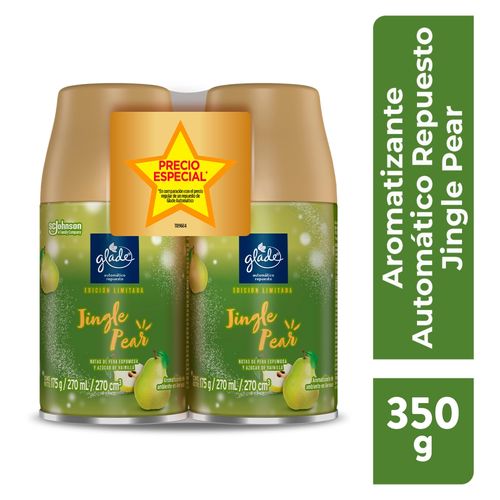 Aromatizante Glade Automático Edición Limitada Jingle Pear - 350 g