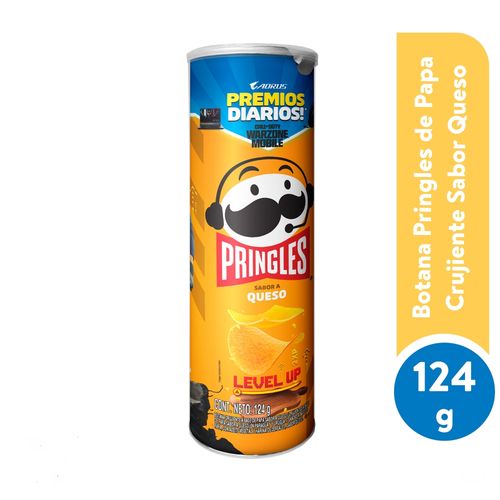 Botana Pringles de Papa Crujiente Sabor Queso - 124 g