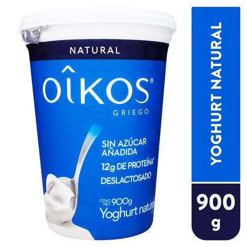 Yogurt Natural Oikos Sin Azúcar - 900gr