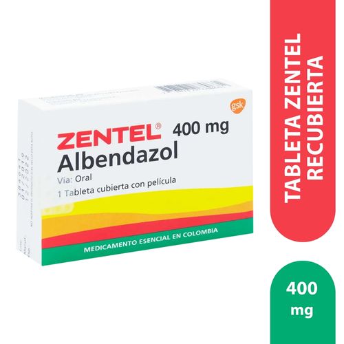 Zentel 400 Mg Tableta Recubierta