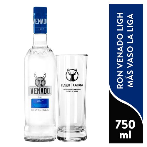 Ron Venado Ligh Más Vaso La Liga - 750 ml