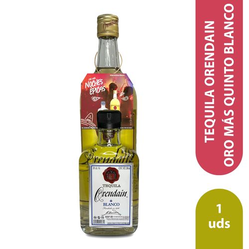 Tequila Orendain oro más Quinto blanco