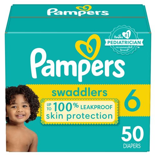 Pañales Pampers Swaddlers Talla 6, 16kg - 50Uds