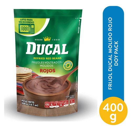 Frijoles volteados Ducal molido rojo doypack - 400 g