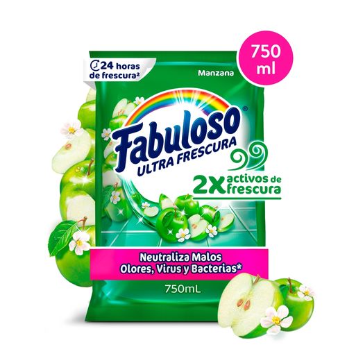 Desinfectante Multiusos Fabuloso Frescura Activa Antibacterial Manzana - 750ml