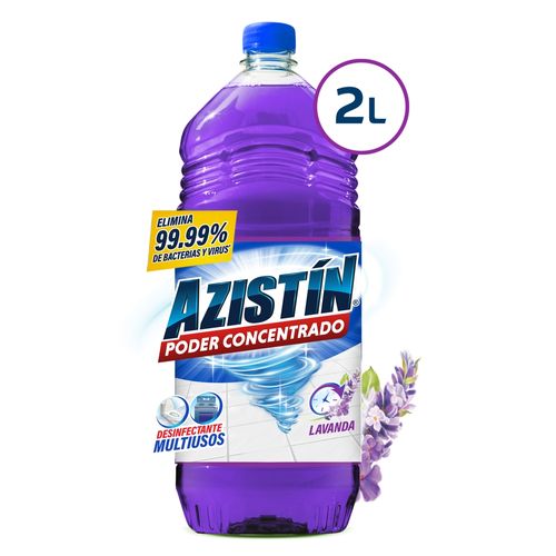 Desinfectante Azistín Multiusos Poder Concentrado Lavanda Botella - 2 L