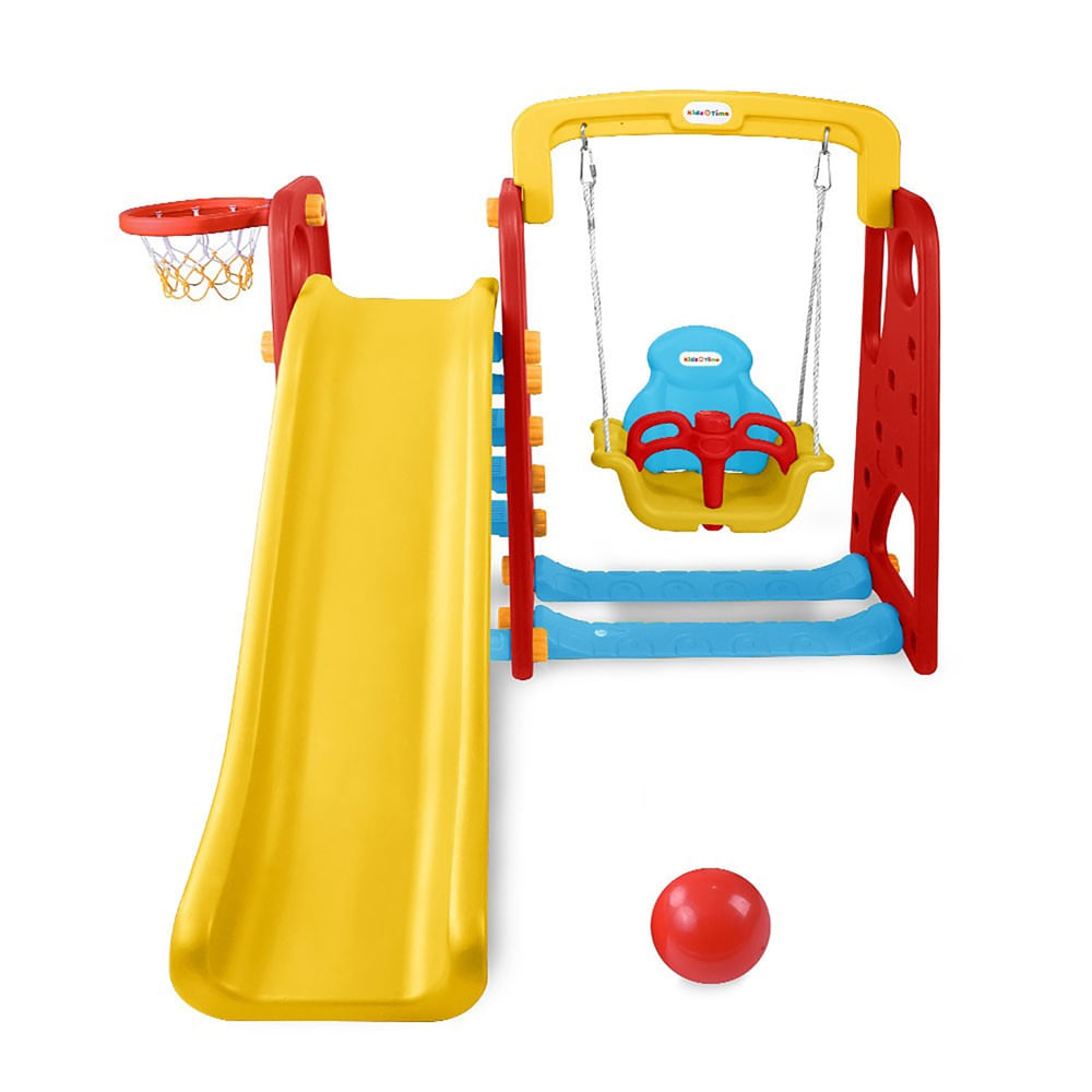 Comprar Play para ninos Kidz Time columpio tobogan y aro baloncesto Walmart Guatemala