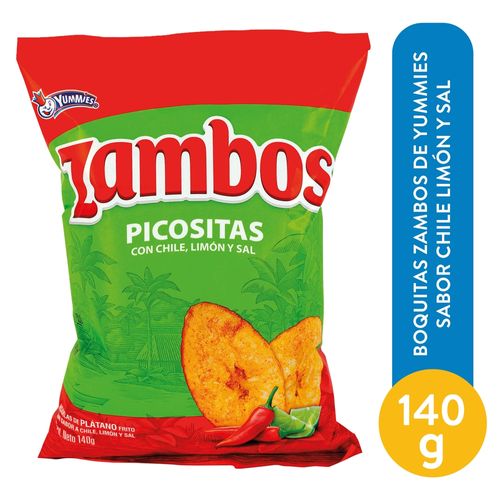 Boquitas Zambos de Yummies Sabor Chile Limon y Sal - 140gr