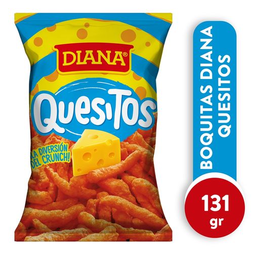 Snack Diana quesitos de maíz sabor queso - 131 g