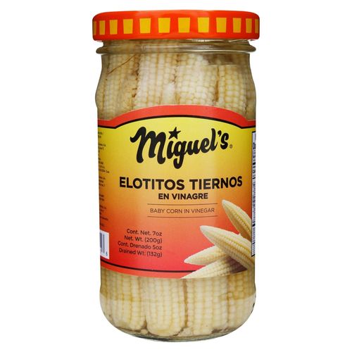 Elotitos Miguel's tiernos enteros en vinagre - 200 g