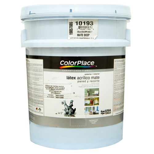 Pintura látex ColorPlace acrílico mate base deep - 5 gal