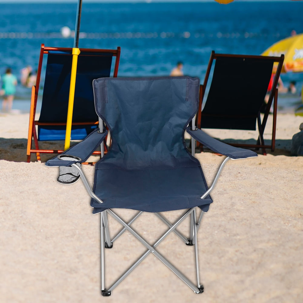 Sombrilla Para Playa Y Campamento Plegable Con Sombrilla Y Hielera