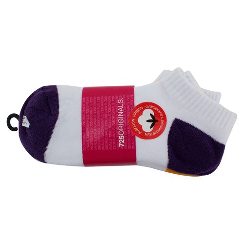 Calceta 725 Originals Para Niña Deportiva 3 Pack Color Blanco Talla 5 - 7