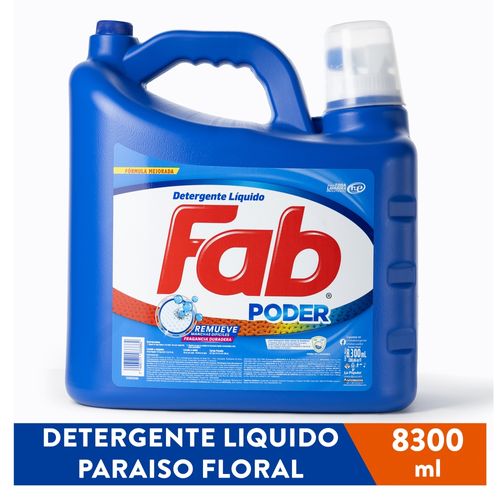 Detergente Liquido Fab Paraiso Floral -8300ml