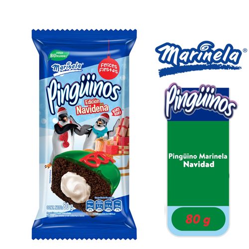 Pingüino Marinela Navidad -80 g