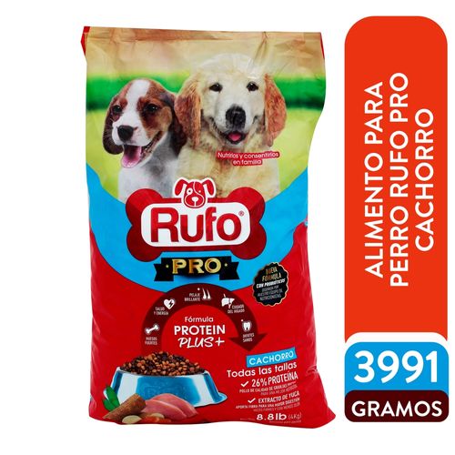 Alimento Rufo Pro Perro Cachorro, Con Probióticos  4kg