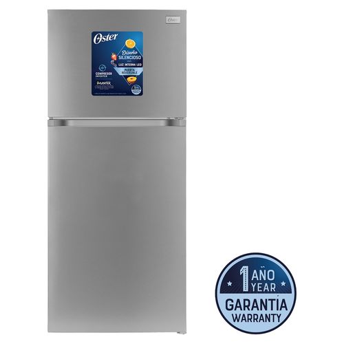 Refrigeradora Oster Color Silver Inverter 14 Pies