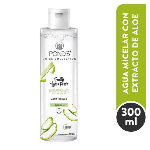 Agua Micelar Ponds, Aloe - 300ml